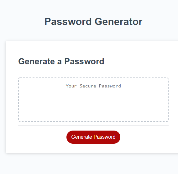 Password Generator